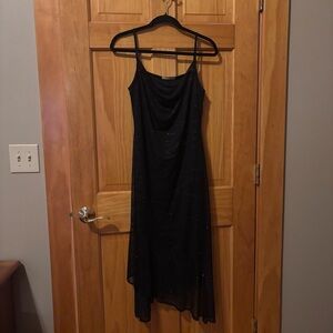 Y2K Forever 21 Black Asymmetrical Dress